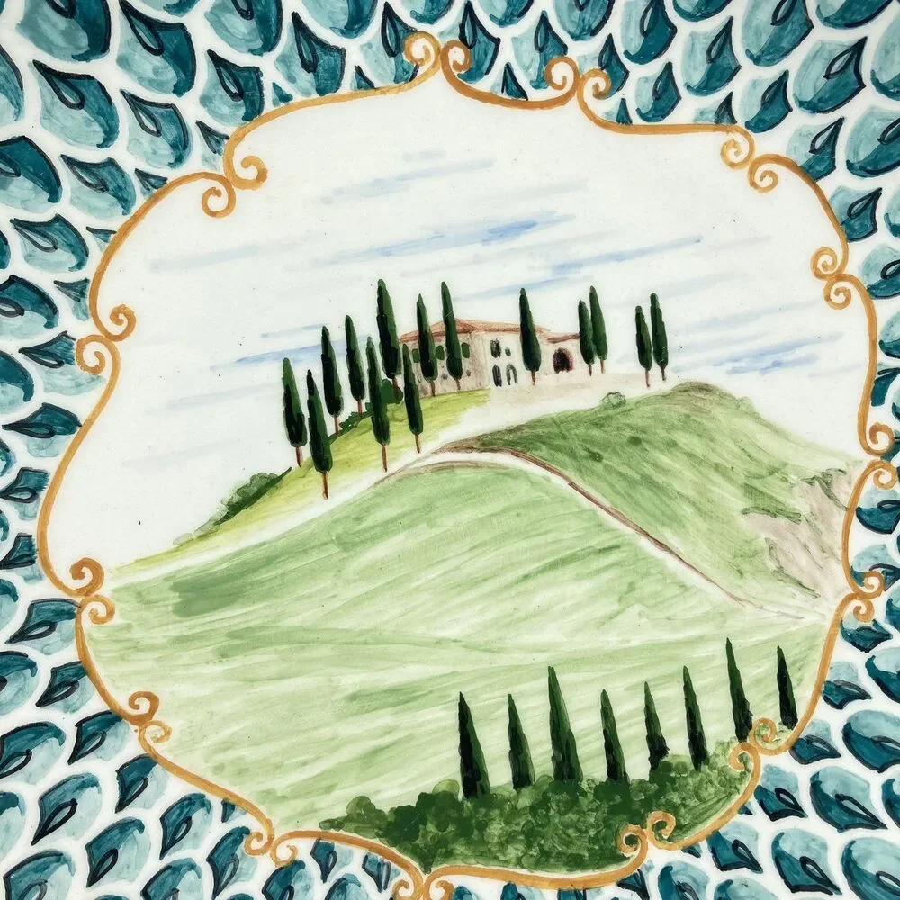 3 Lot Bottega D'Arte A Andreucci Montalcino Italy Ceramic Decorative Plates 10